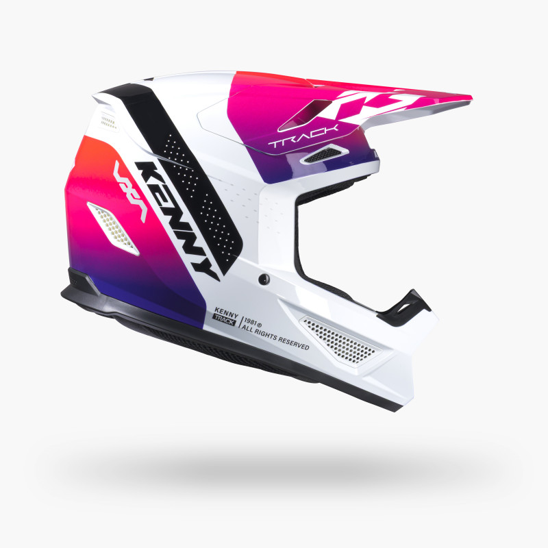 CASQUE TRACK GRAPHIC BLAST WHITE GRADIENT