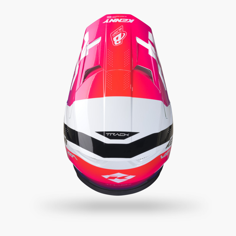 CASQUE TRACK GRAPHIC BLAST WHITE GRADIENT
