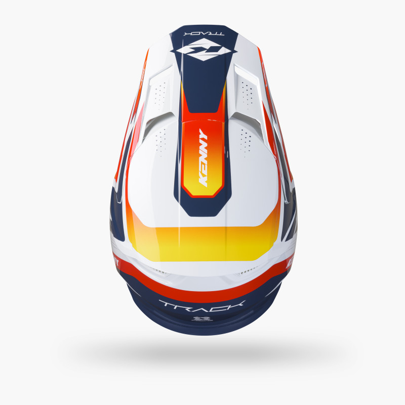 CASQUE TRACK GRAPHIC + FOCUS ORANGE NAVY