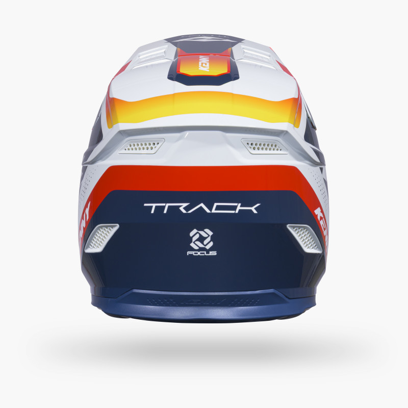 CASQUE TRACK GRAPHIC + FOCUS ORANGE NAVY