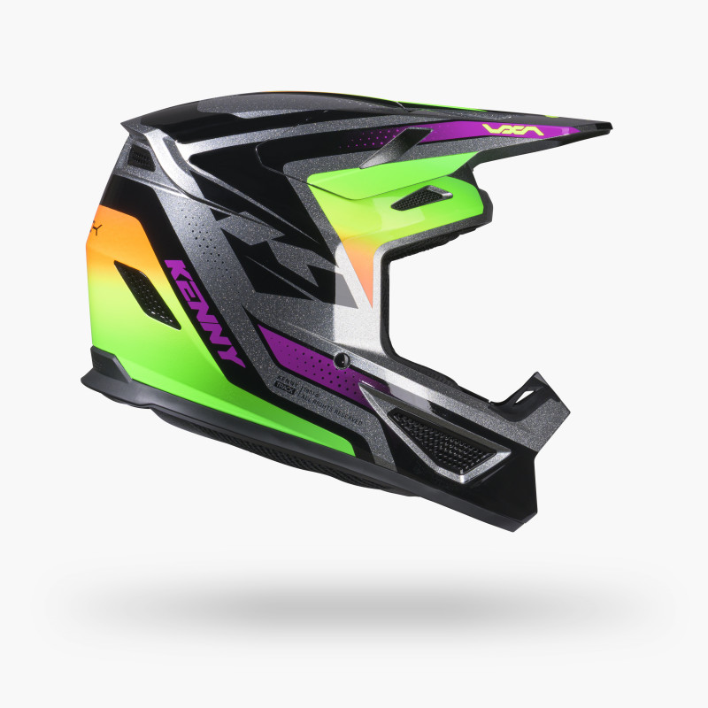 CASQUE TRACK GRAPHIC + FOCUS NEON