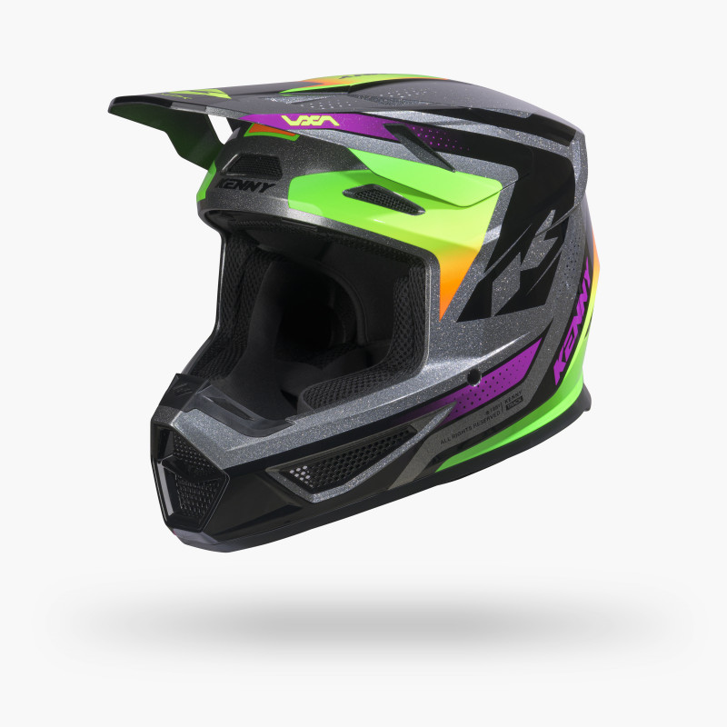 CASQUE TRACK GRAPHIC + FOCUS NEON