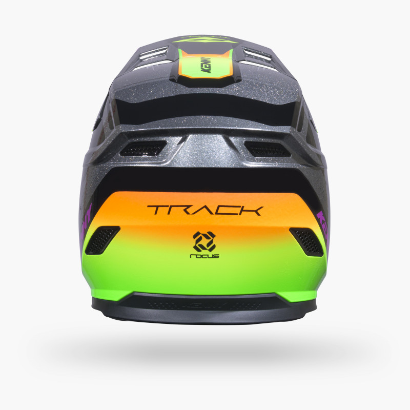 TRACK GRAPHIC + FOCUS NEON HELMET