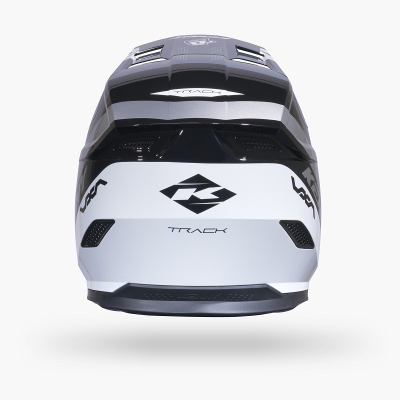TRACK GRAPHIC BLAST BLACK HELMET
