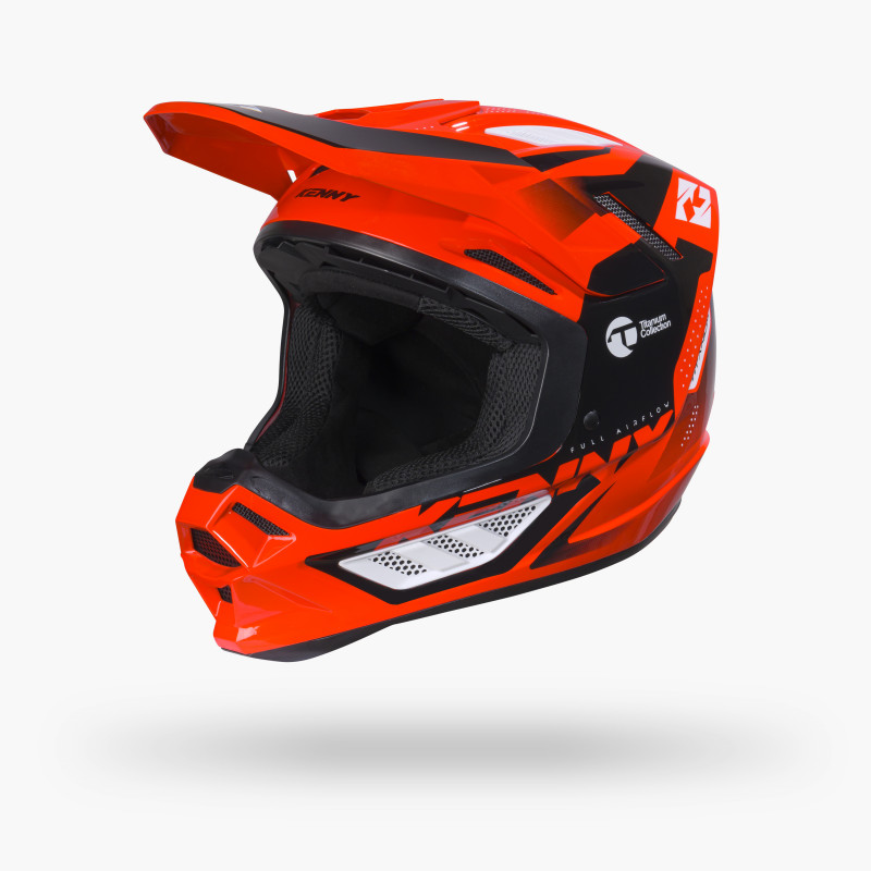 TITANIUM NEON RED HELMET