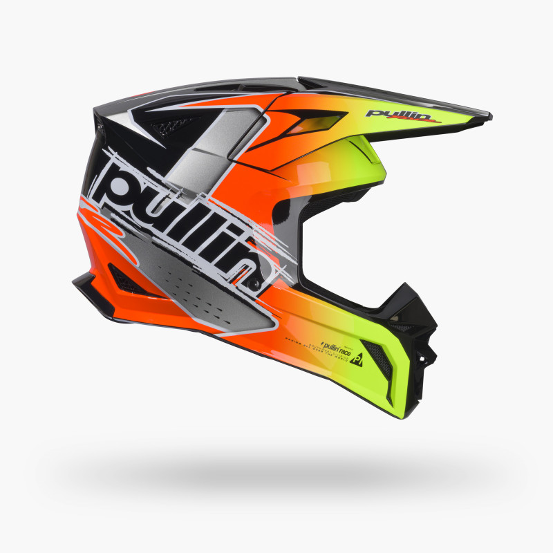 PULL-IN MASTER GRAPHIC RACE NEON ORANGE HELMET