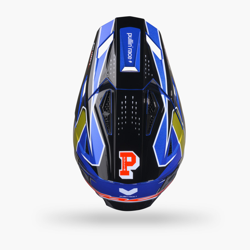 PULL-IN MASTER GRAPHIC RACE BLUE HELMET