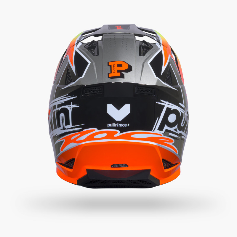 CASQUE PULL-IN MASTER GRAPHIC RACE NEON ORANGE ENFANT