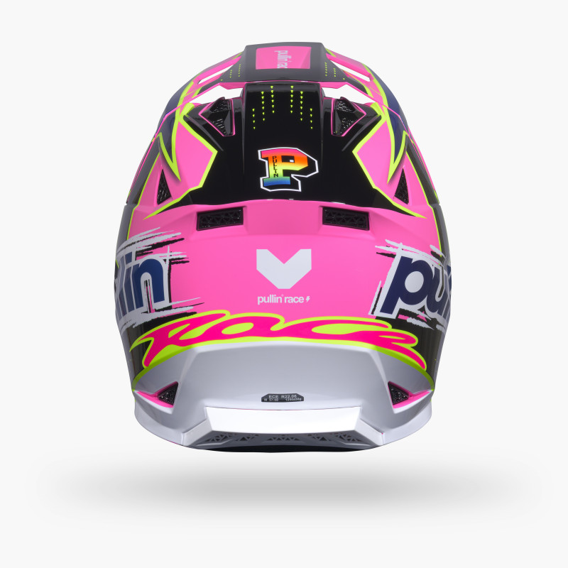 CASQUE PULL-IN MASTER GRAPHIC RACE NEON PINK ENFANT