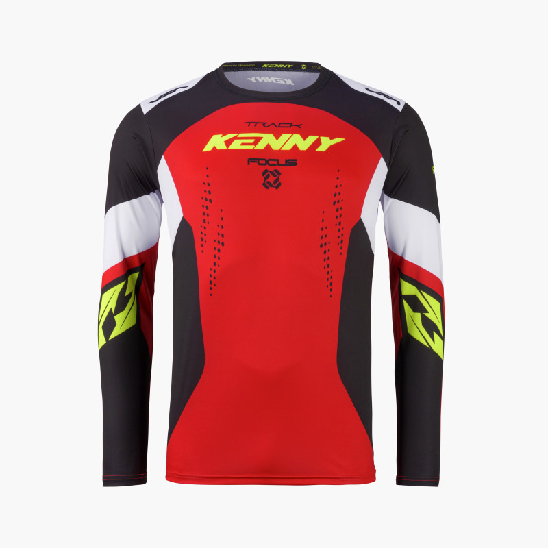 TRACK FOCUS RED NEON JERSEY