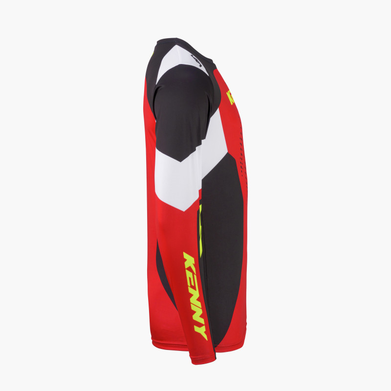 TRACK FOCUS RED NEON JERSEY