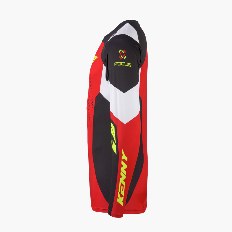 MAILLOT TRACK FOCUS RED NEON