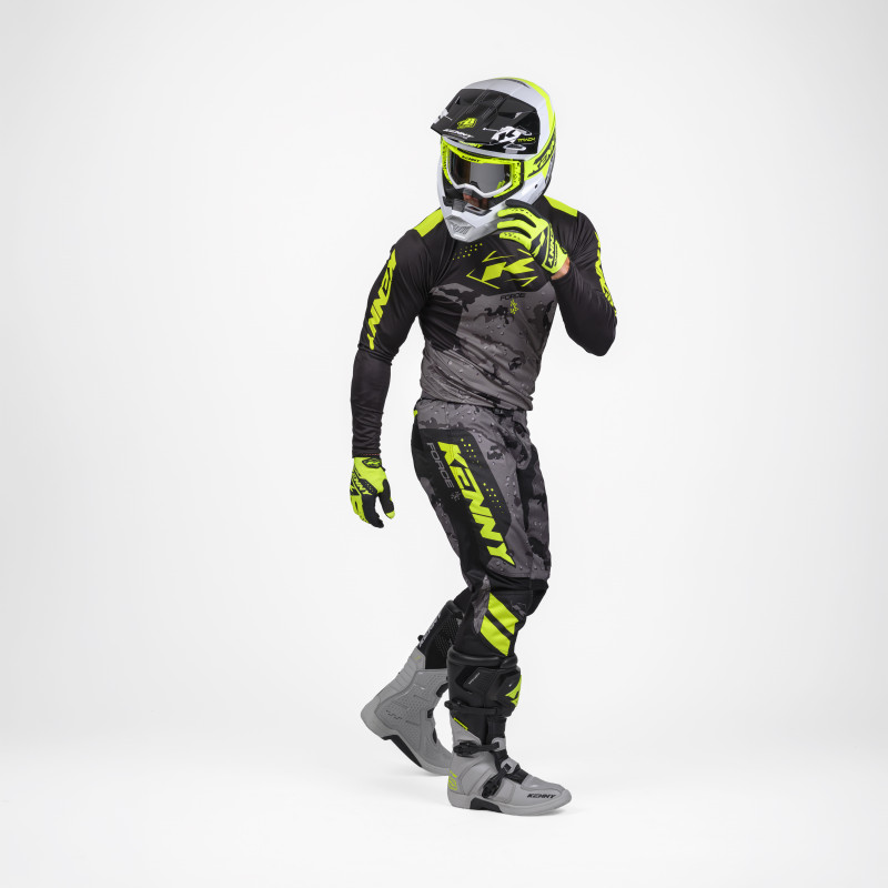 MAILLOT FORCE CAMO NEON YELLOW