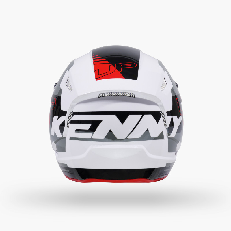 CASQUE TRIAL UP WHITE RED