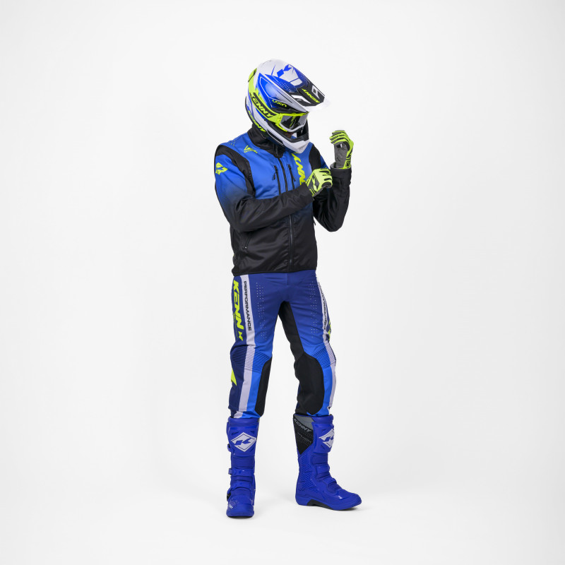VESTE SOFTSHELL ENDURO BLUE NEON YELLOW