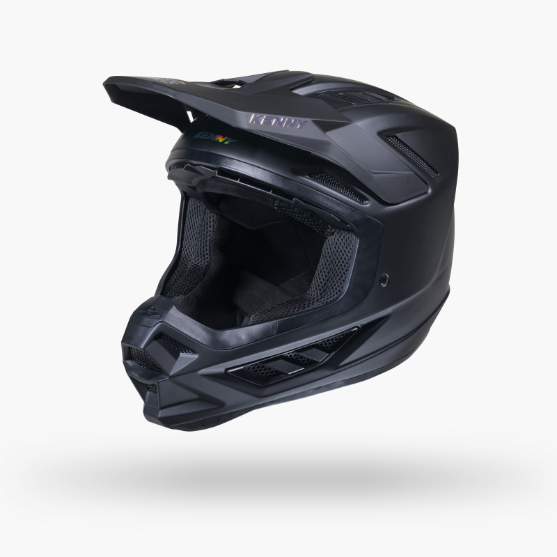 TITANIUM SOLID BLACK HELMET