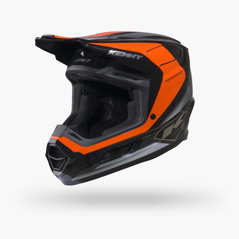 PERFORMANCE GRAPHIC CANDY RACING ORANGE HELMET