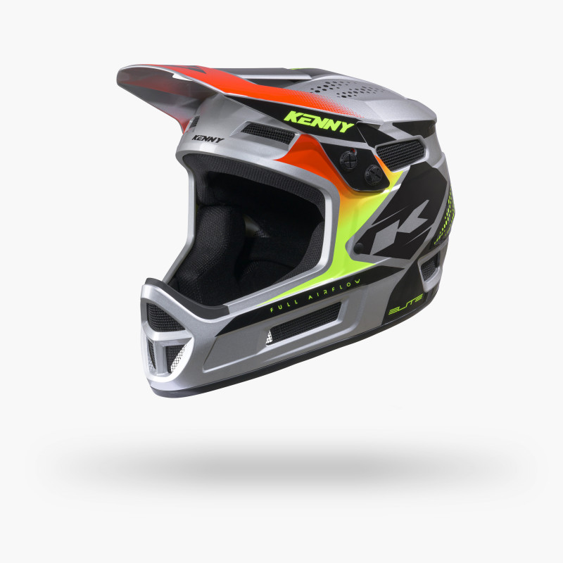 ELITE  GRAPHIC + SILVER HELMET