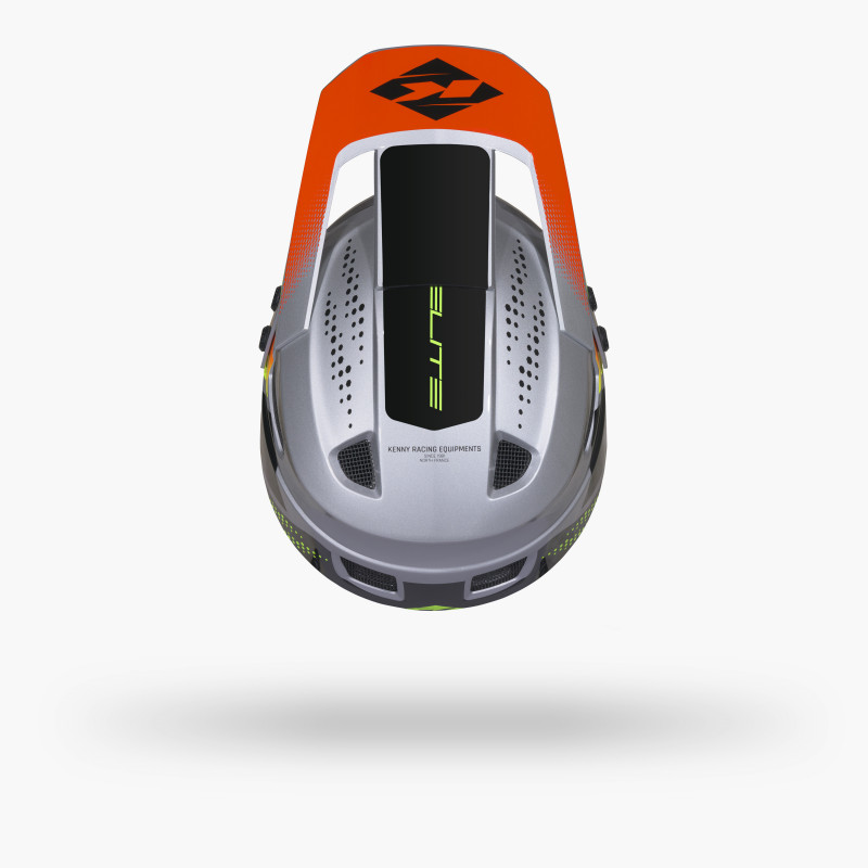 ELITE  GRAPHIC + SILVER HELMET