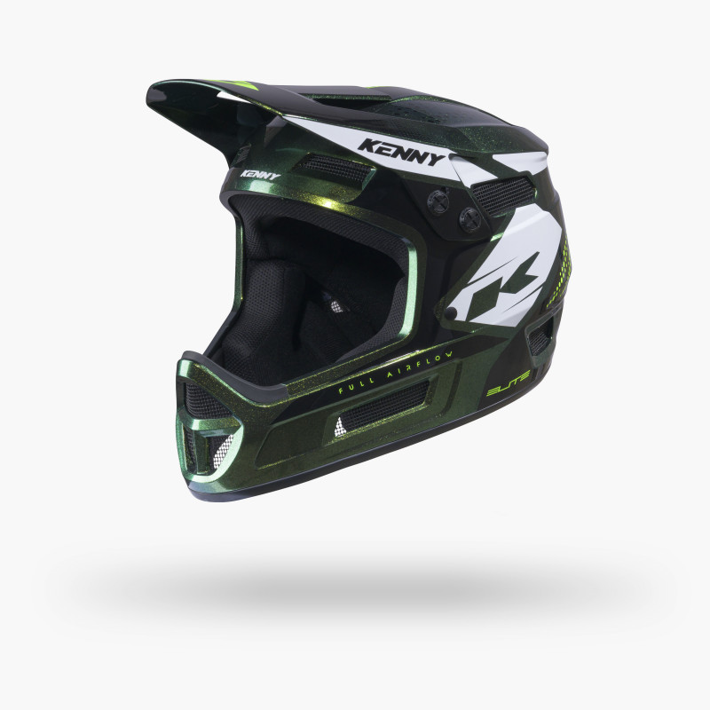ELITE GRAPHIC + GREEN CHAMELEON HELMET