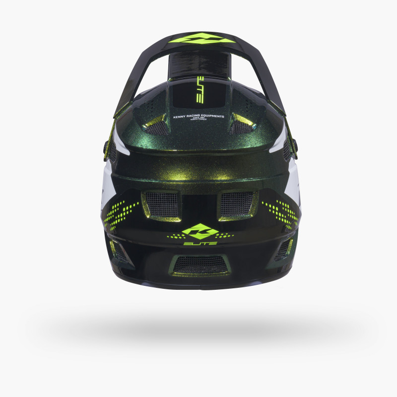 ELITE GRAPHIC + GREEN CHAMELEON HELMET