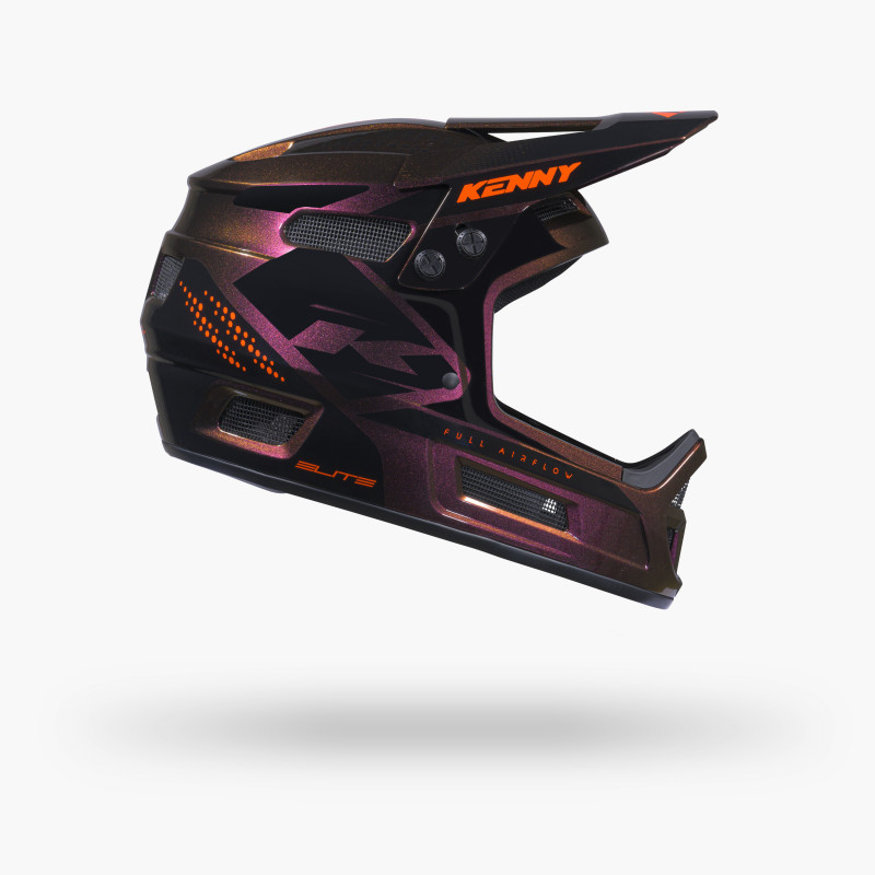 ELITE GRAPHIC + ORANGE CHAMELEON HELMET