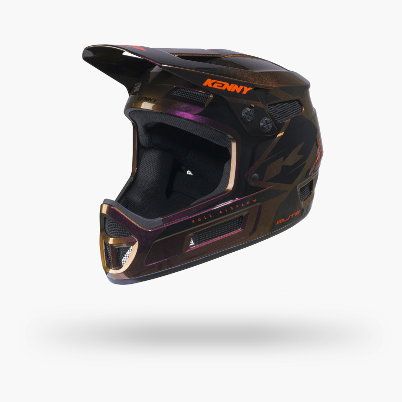 CASQUE ELITE GRAPHIC + ORANGE CHAMELEON