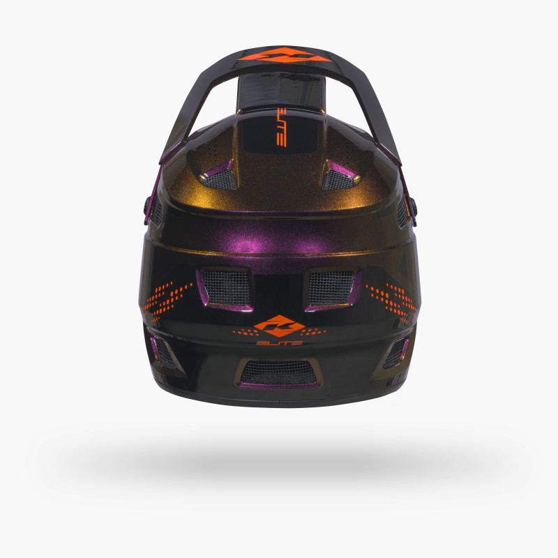 ELITE GRAPHIC + ORANGE CHAMELEON HELMET