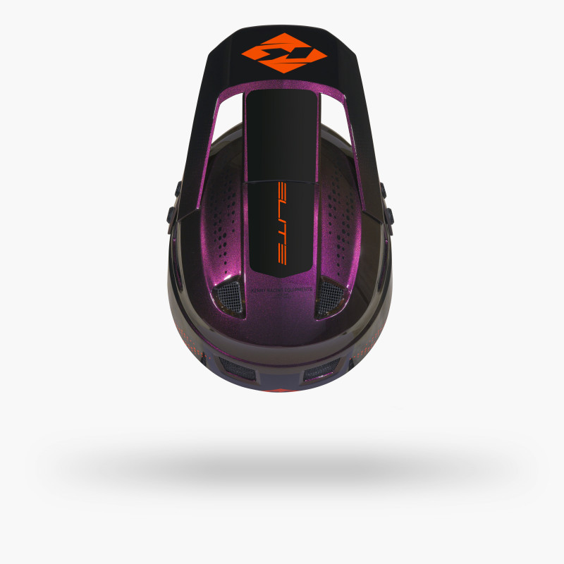CASQUE ELITE GRAPHIC + ORANGE CHAMELEON