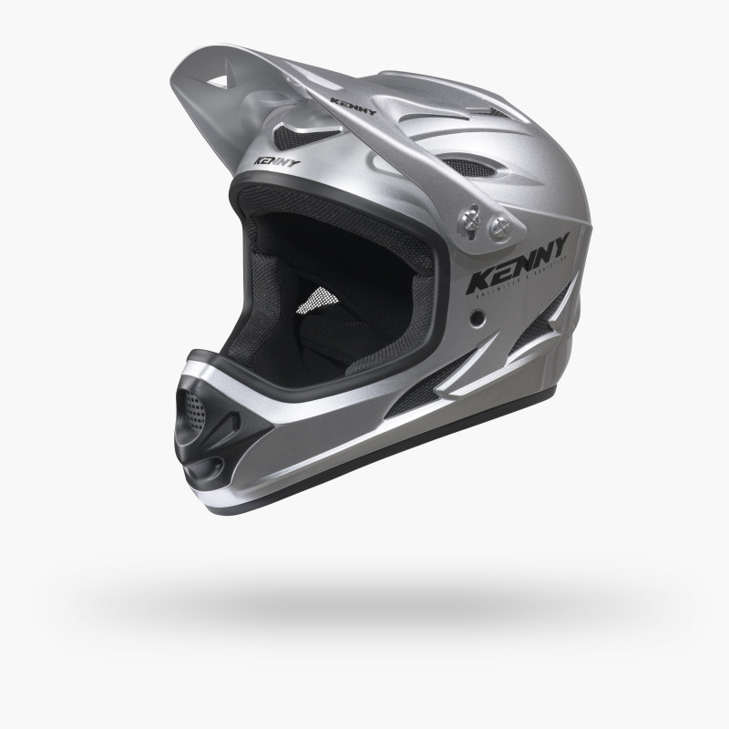 DOWNHILL SOLID SILVER HELMET